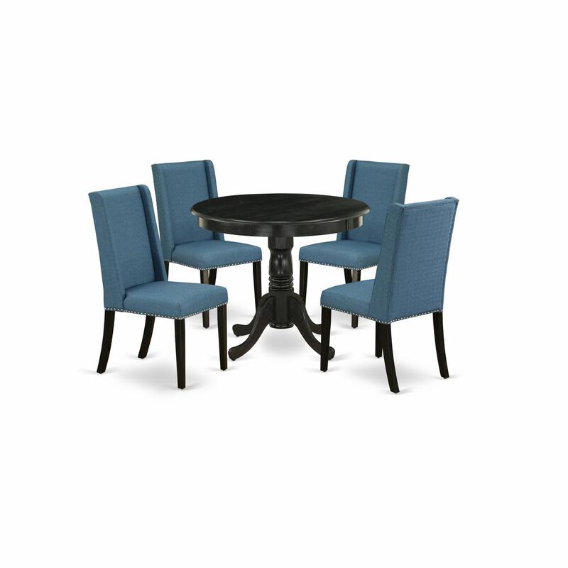 Dining Room Set Wirebrushed Black