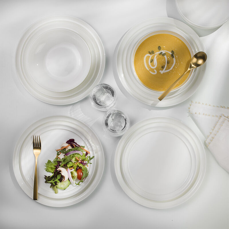 ClayBarn Lafayette Street Fine Bone China 12 Piece Dinnerware Set, Service For 4 image number 4