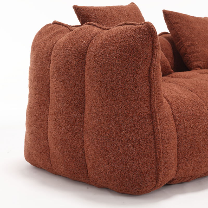 Merax Chenille Lazy Bean Bag Loveseat for Living Room.