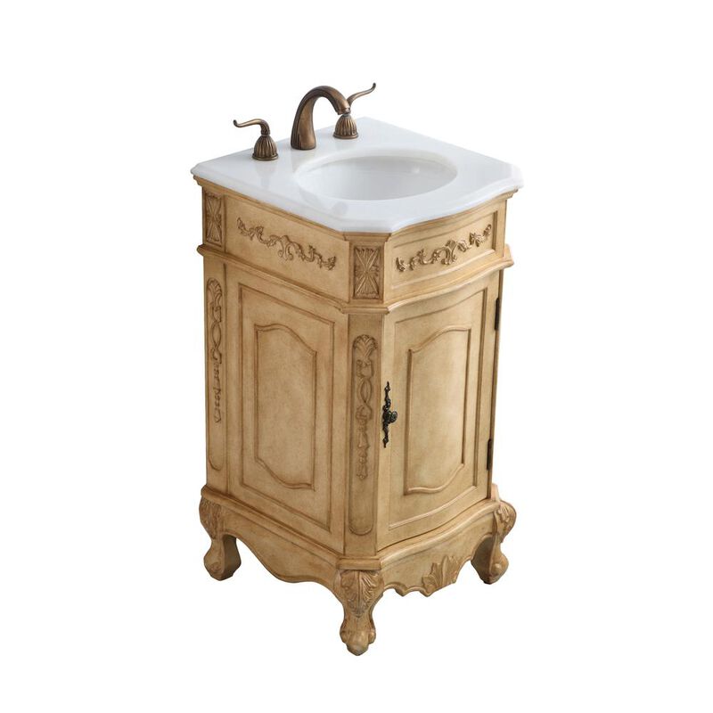 Elegant Kitchen and Bath 24 inch Single Bathroom vanity in Antique Beige