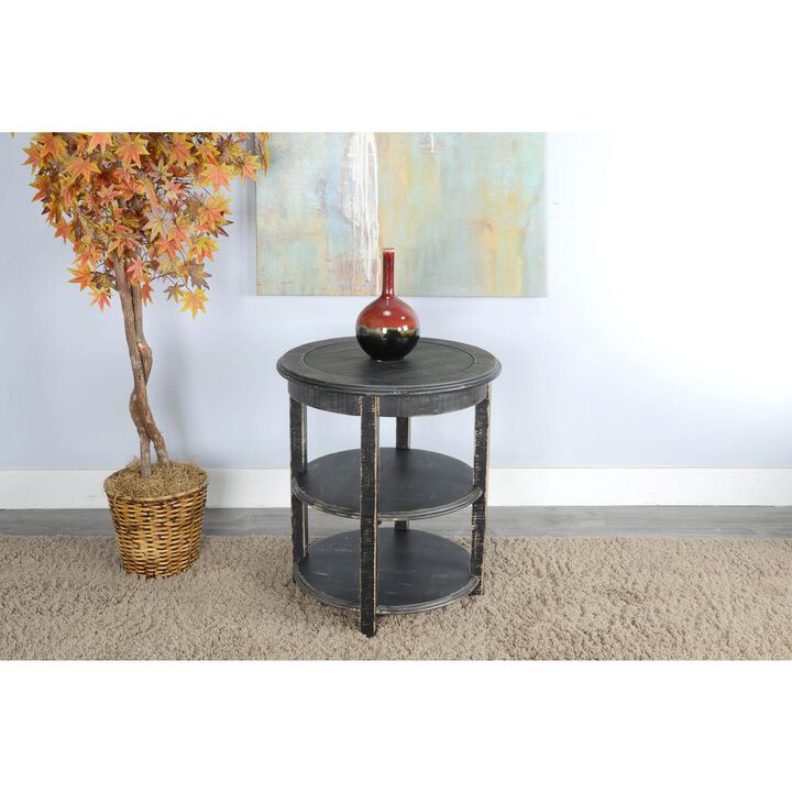 Sunny Designs Black Sand Side Table