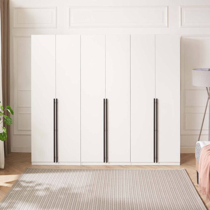 Lee Module Wardrobe in White (Set of 3)