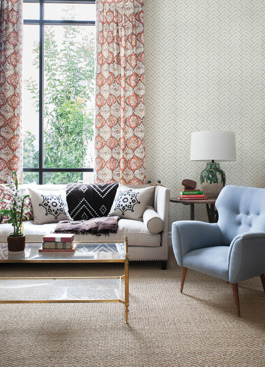 Oswin Grey Tiered Herringbone Wallpaper (Set of 2)