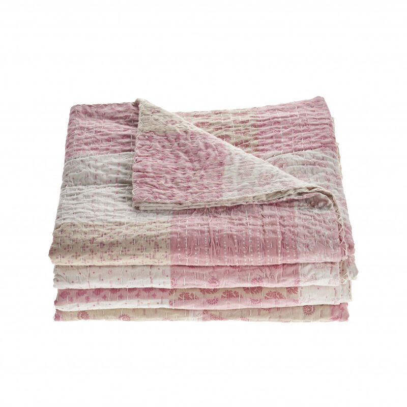 Soft Knitted Cotton Throw Blanket with Geometric Design for Living Room and Bedroom