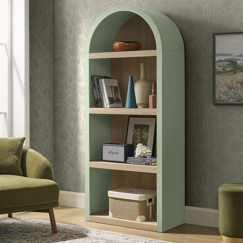 Caleb 4 Arched Display Shelf Bookcase image number 6