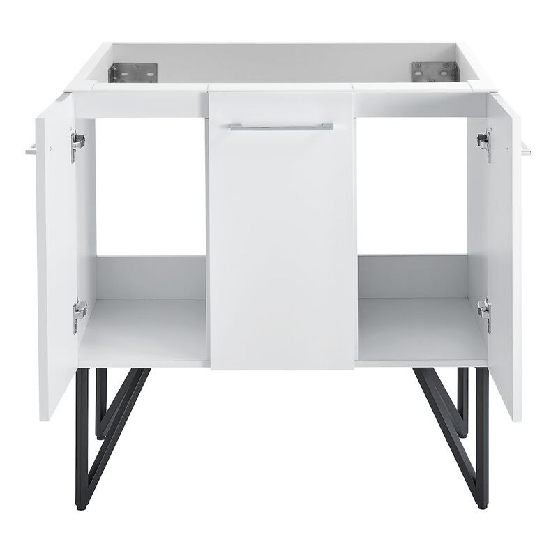 Annecy 36" Bathroom Vanity in White - Cabinet Only image number 4