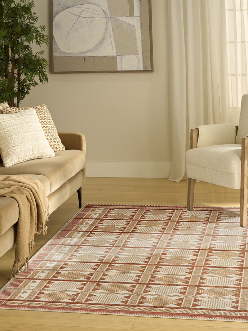 Nordic NRC06 Rust 4' x 6' Rug