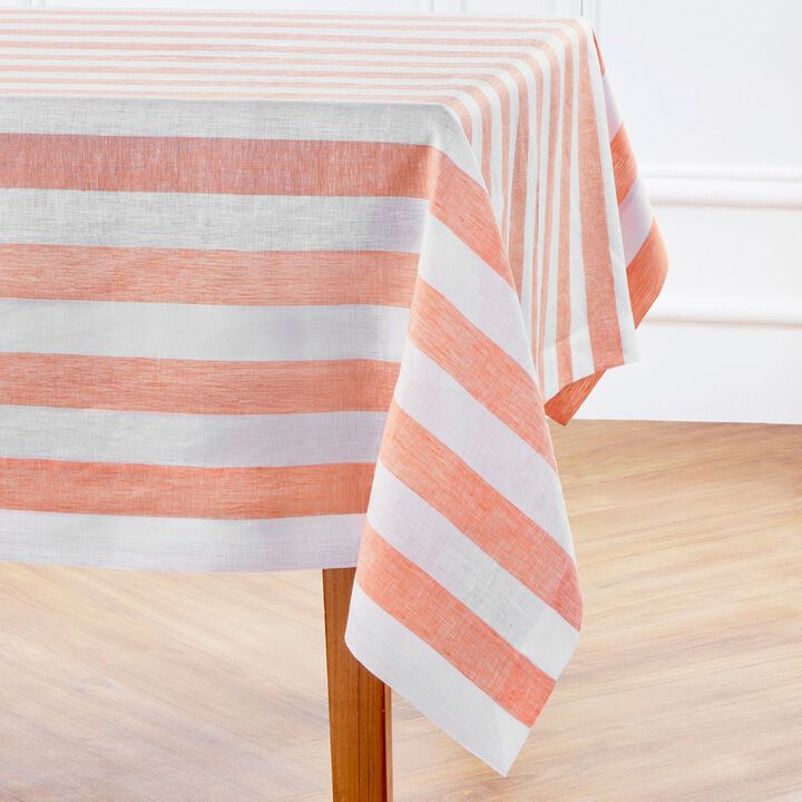 Linen Tablecloth - Cabana Stripe