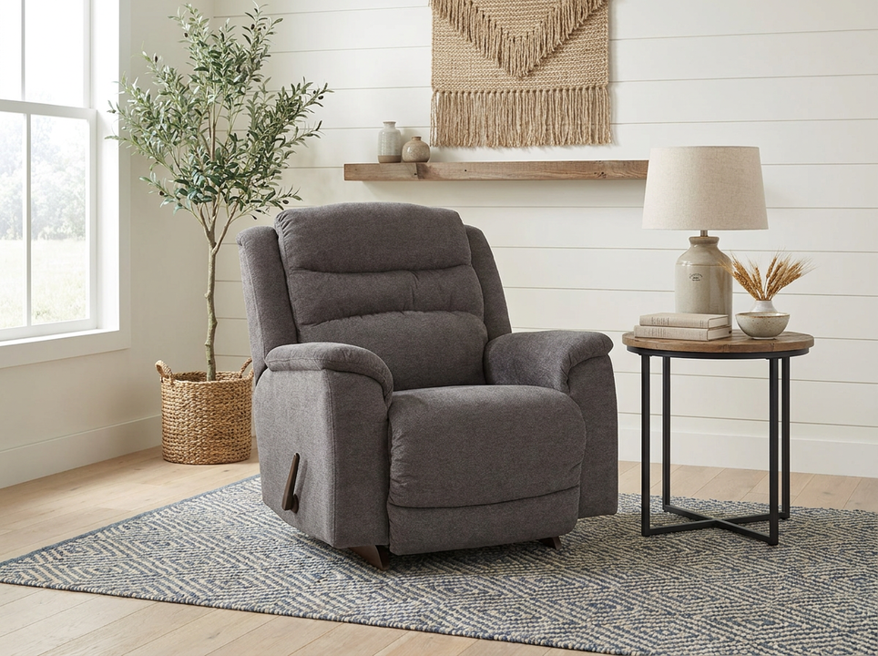 Redwood Charcoal Rocking Recliner
