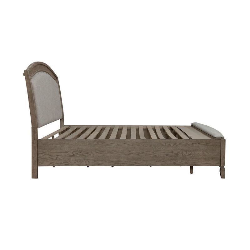 Liberty Furniture Avalon King Upholstered Storage Bed Frame with Footboard Drawer image number 2