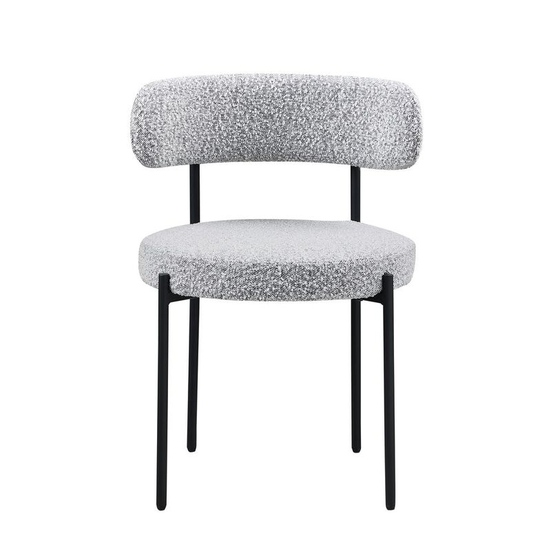 Best Master Furniture Drexel Boucle Fabric Gray Dining Chairs (Set Of 2)