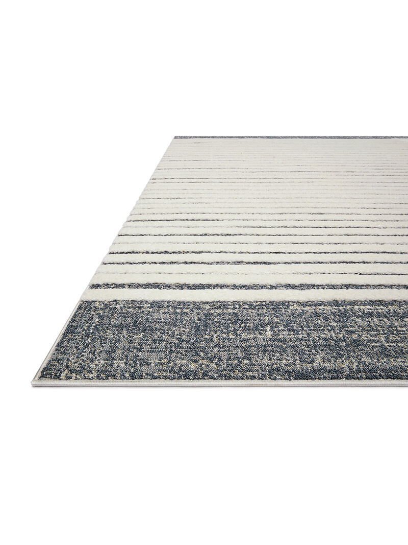 Hagen HAG01 White/Ocean 3'7" x 5'7" Rug