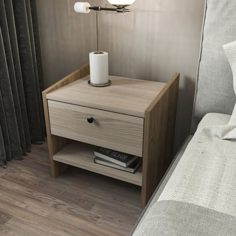 Decorotika Berlin Nightstand Walnut Cordoba
