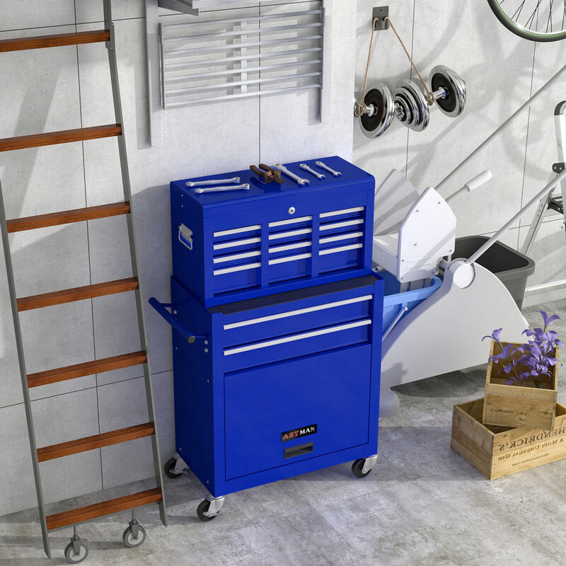 Streamdale 8-Drawer Rolling Tool Chest with Wheels image number 1