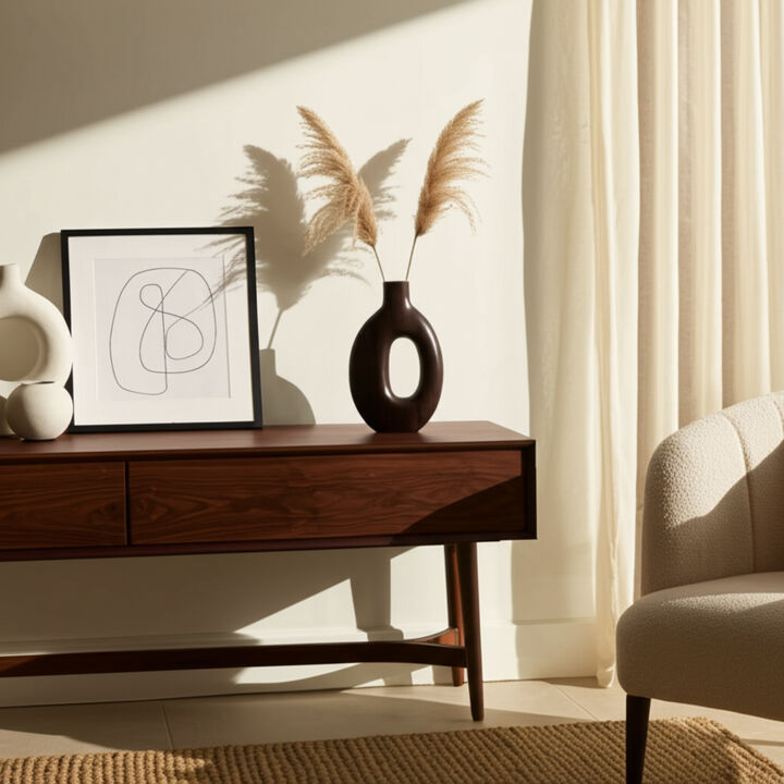 14x9" Cut-out Wood Vase