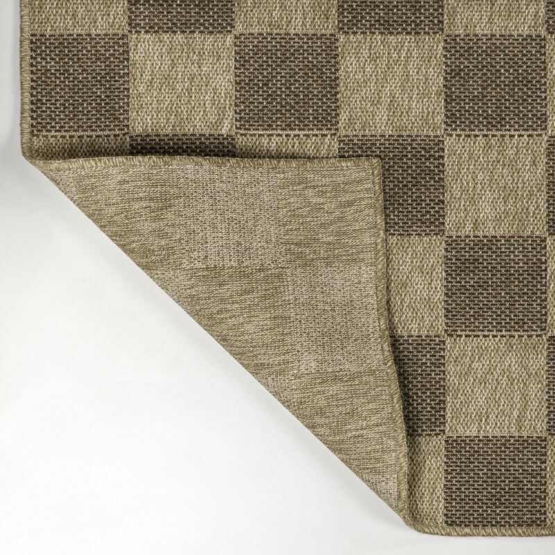 Mason Smart Jute Geometric Boho Checker Weave Indoor/Outdoor Area Rug image number 6