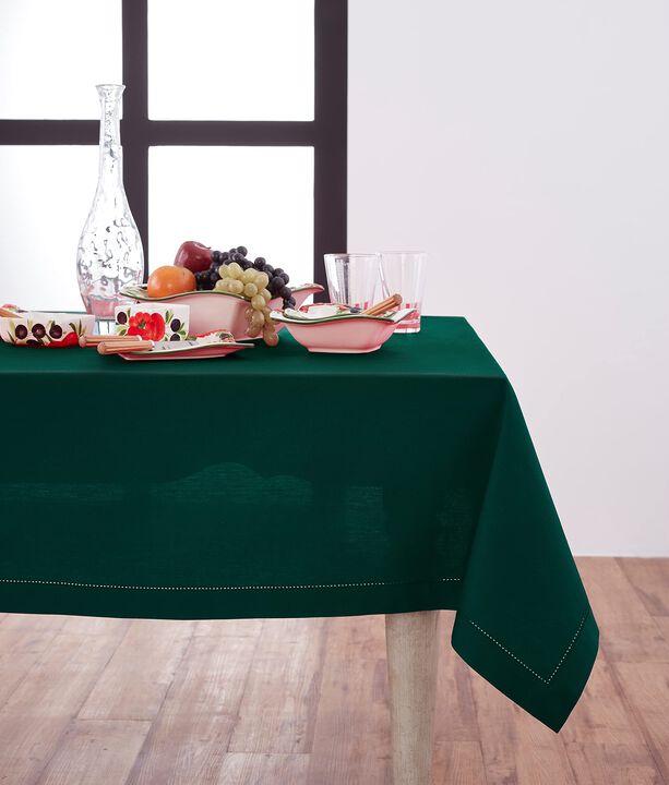 Cotton Linen Tablecloth - Cotton Linen Hemstitch