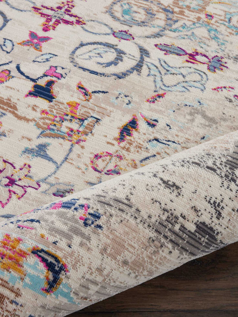 Vintage Kashan VKA02 Ivory 4' x Round Rug