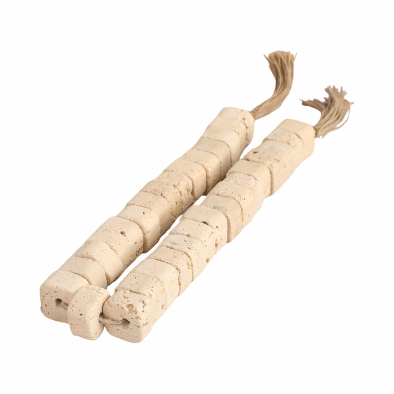 26" Travertine Beaded Garland image number 2