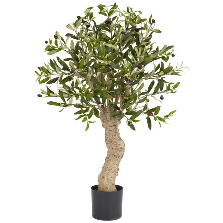 Nearly Natural 2.5-ft Olive Tree w/690 Lvs & 43 Berries