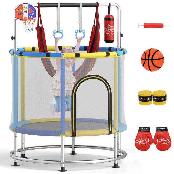 Kids Mini Trampoline Gift for Boys and Girls Ages 3 to 6 Years Old