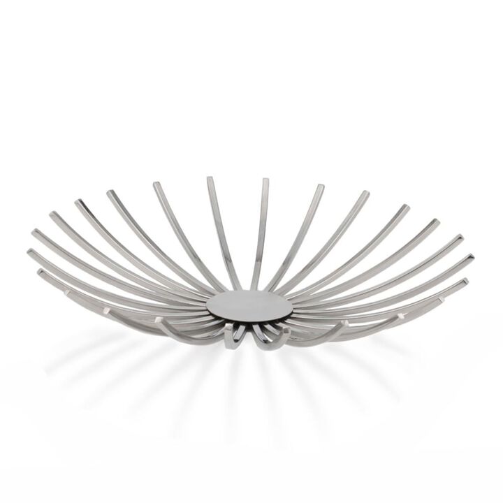 HomeRoots 25" Silver Stainless Steel Novelty