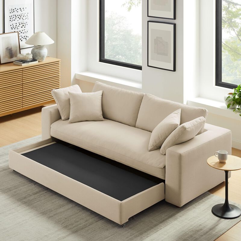 Commix Down Filled Overstuffed Sleeper Sofa image number 6