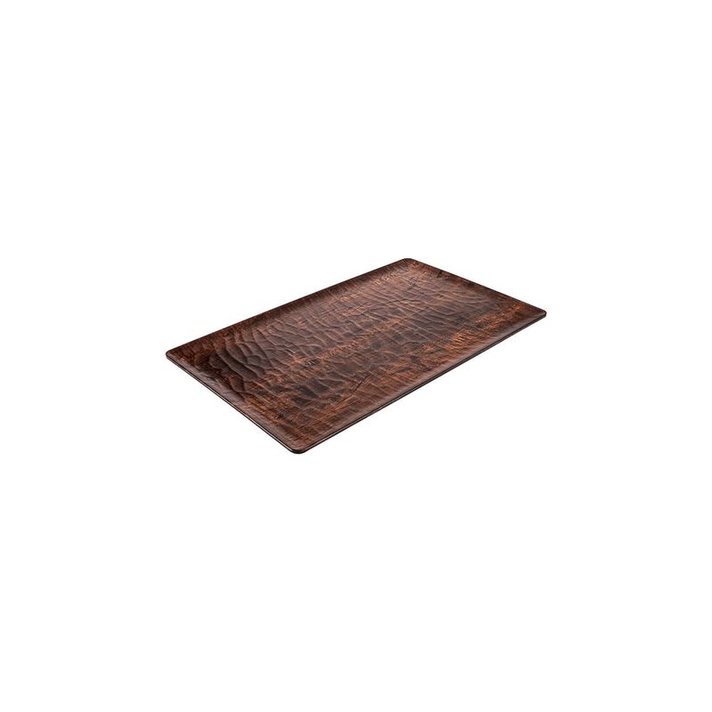 Turgla EcoGrain 10.5" x 6.5" Rectangular Brown Composite Plate (Set of 2) image number 4