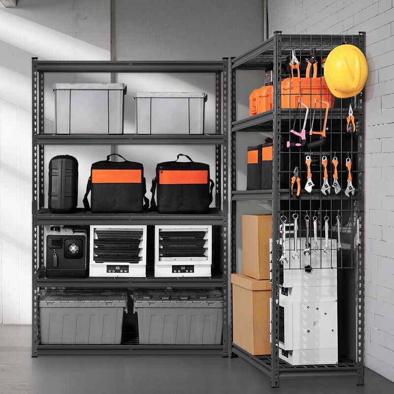 5 Tier Heavy Duty Metal Shelving 2500 Lbs Adjustable Garage Utility Rack image number 1