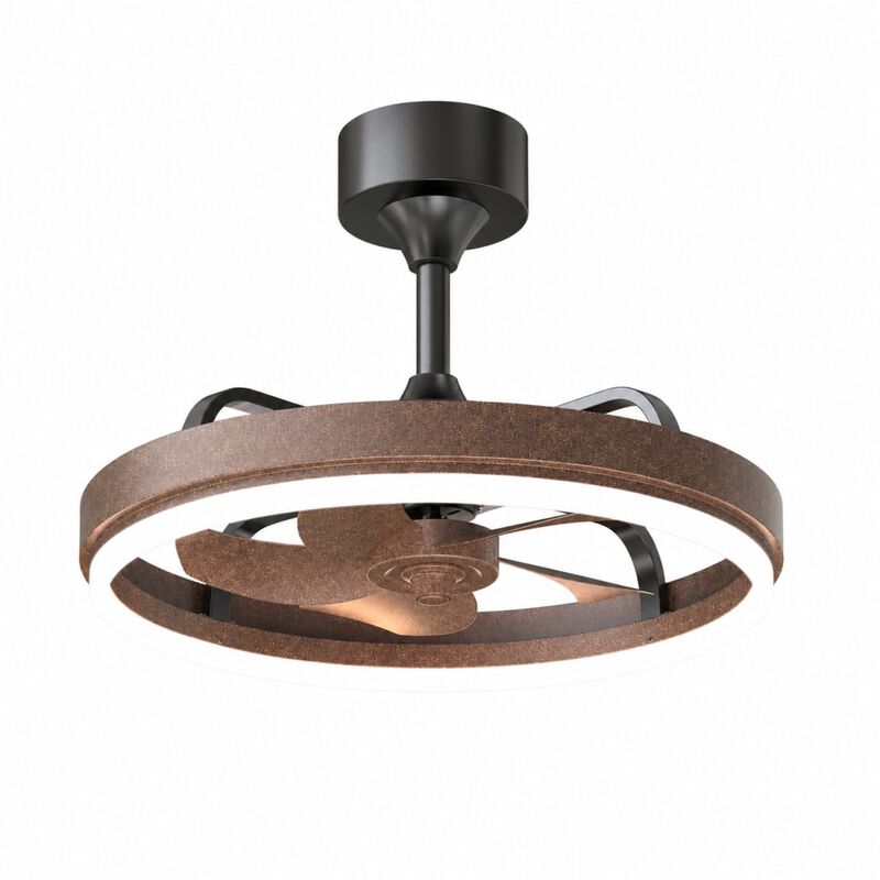 ELEMENT ACE Dimmable LED Ceiling Fan with Remote App Control, Quiet DC Motor, Six Speeds, Reversible Downrod Mount image number 0