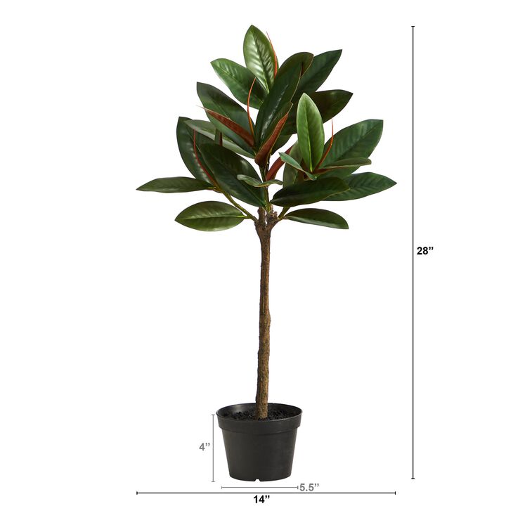HomPlanti 28 Inches Magnolia Artificial Tree
