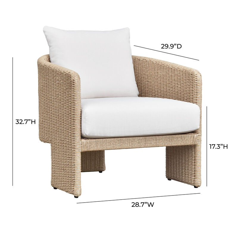 Alexa Cream Outdoor Armchair image number 5