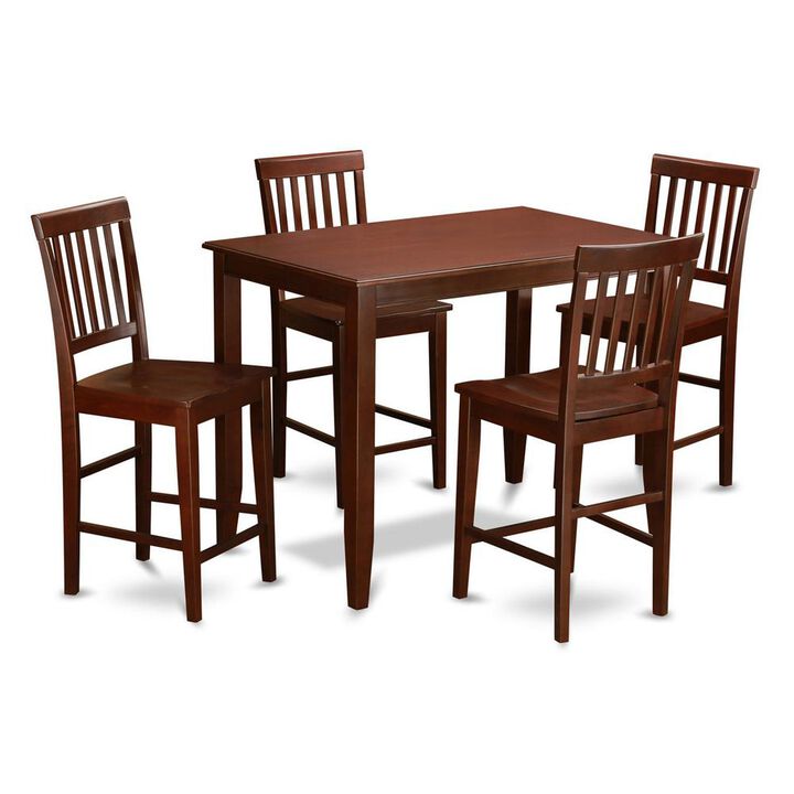 5 Pc counter height Dining set-high Table and 4 dinette Chairs.