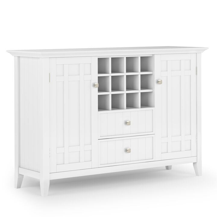 Simpli Home Bedford Sideboard Buffet and Wine Rack