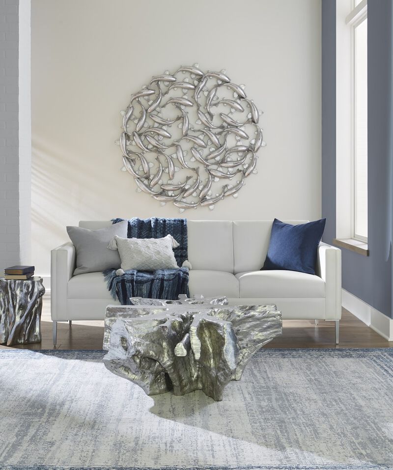 Koi Wall Art in Silver