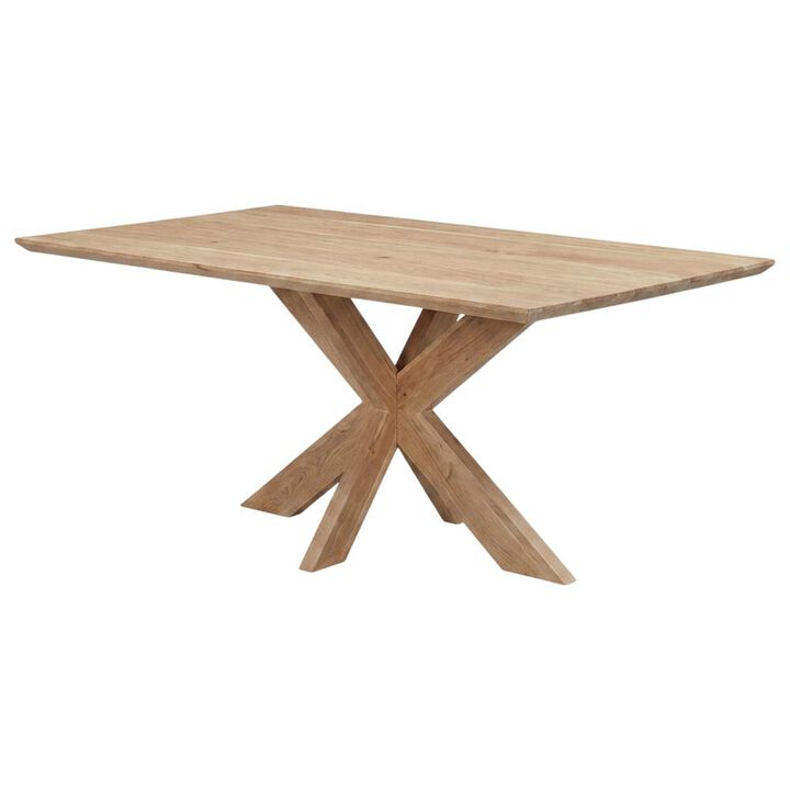 World Interiors Stockholm 78" Dining Table in Weathered Acacia