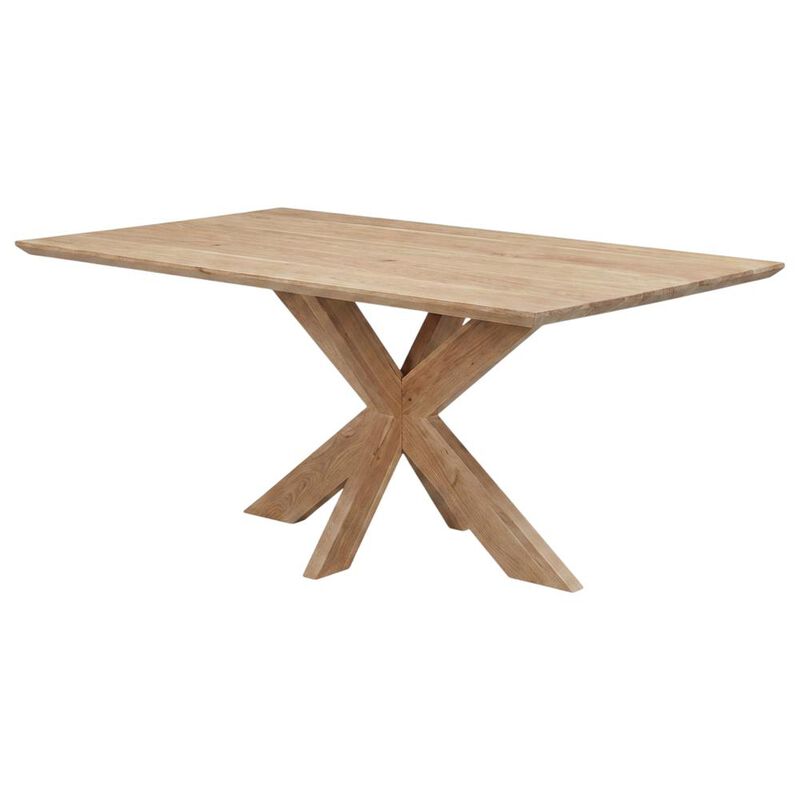 World Interiors Stockholm 78" Dining Table in Weathered Acacia image number 0