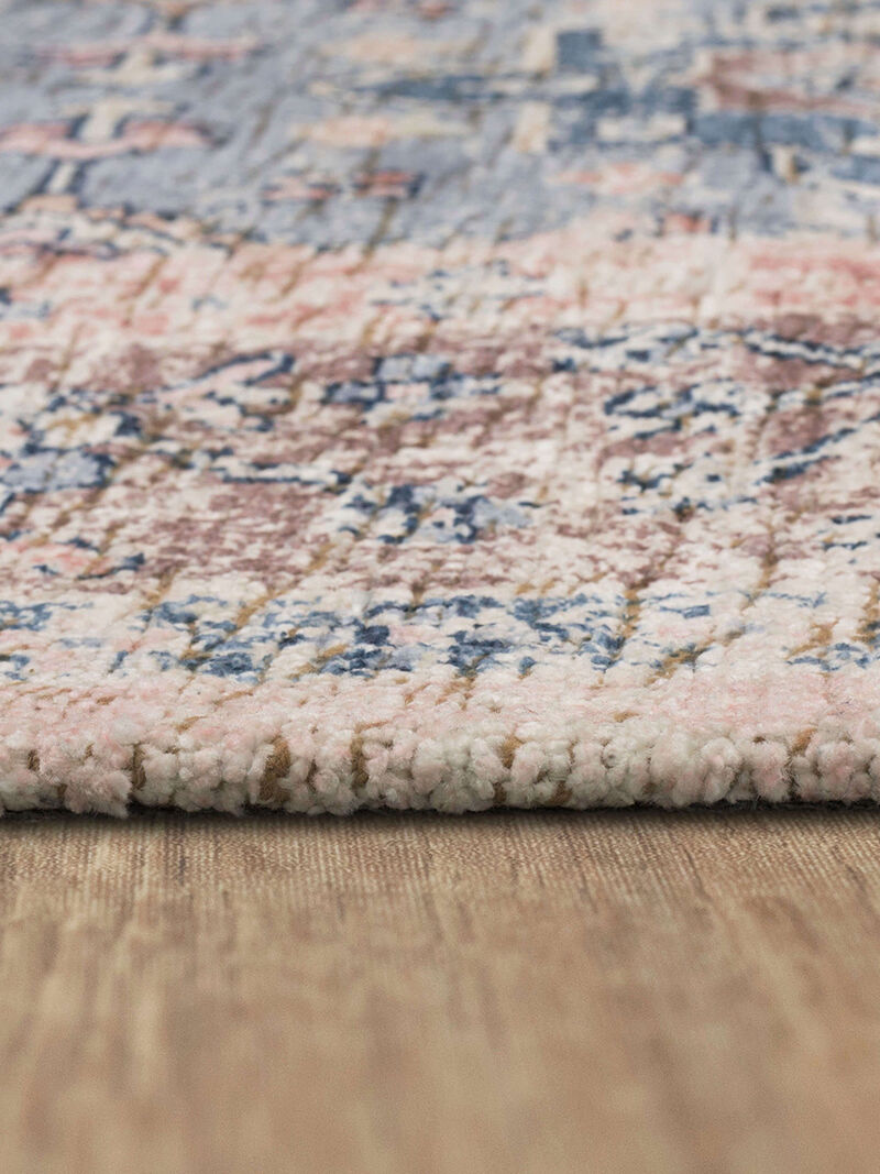 Zula Hazega Blue/Rose 5'x8' Rug