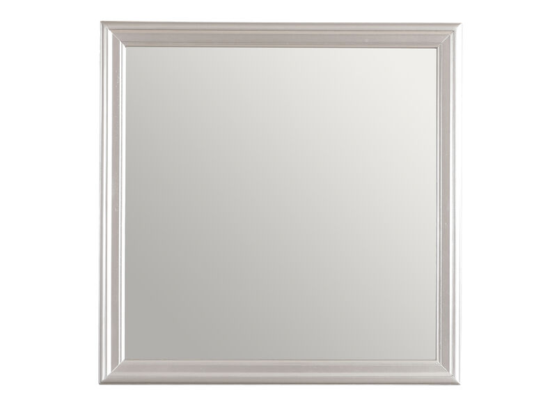 Lorana 38 in. x 38 in. Modern Square Framed Dresser Mirror