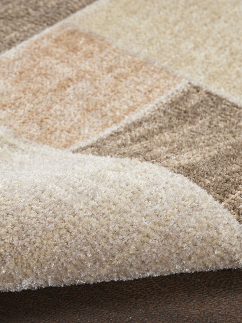 Astra Machine Washable ASW09 Beige/Multicolor 3'3" x 5' Rug