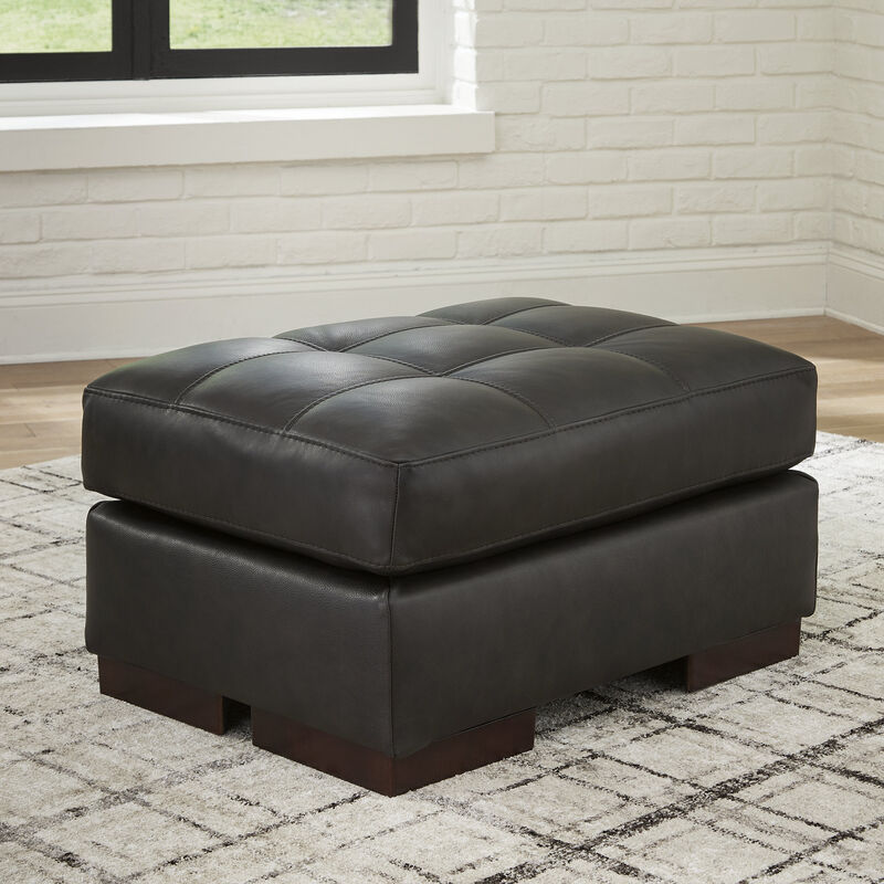 Luigi Leather Ottoman image number 1