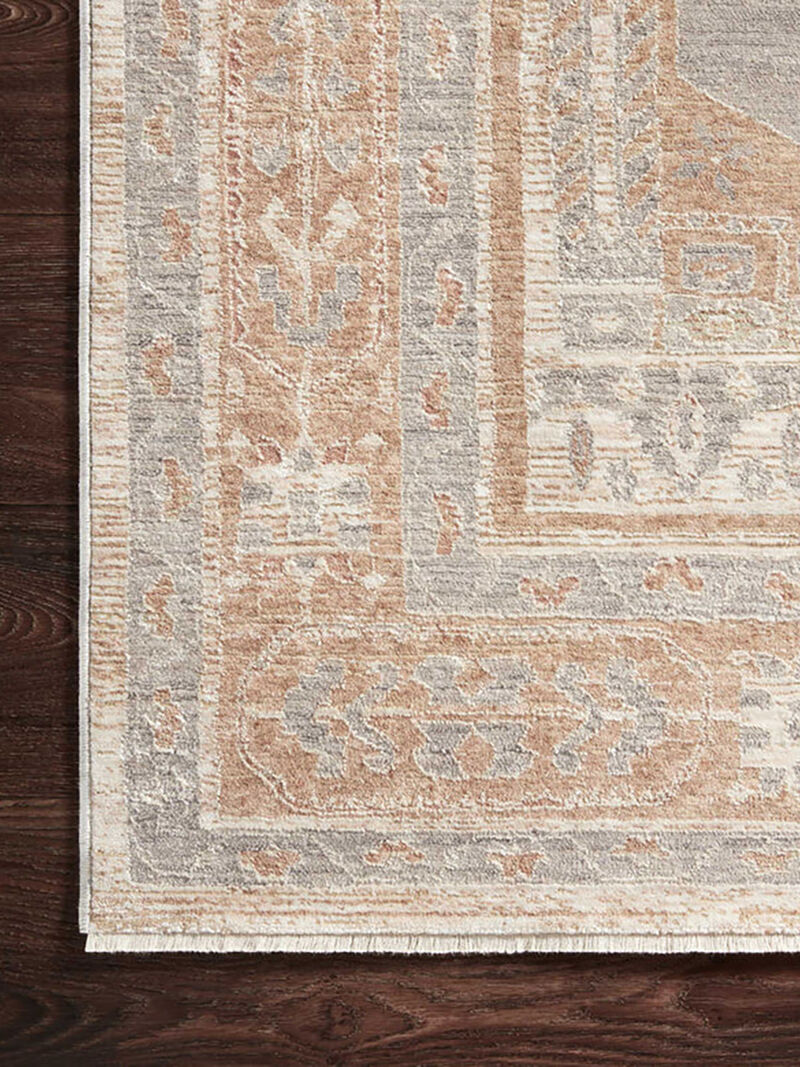 CARose CAR06 Slate/Taupe 18" x 18" Sample Rug