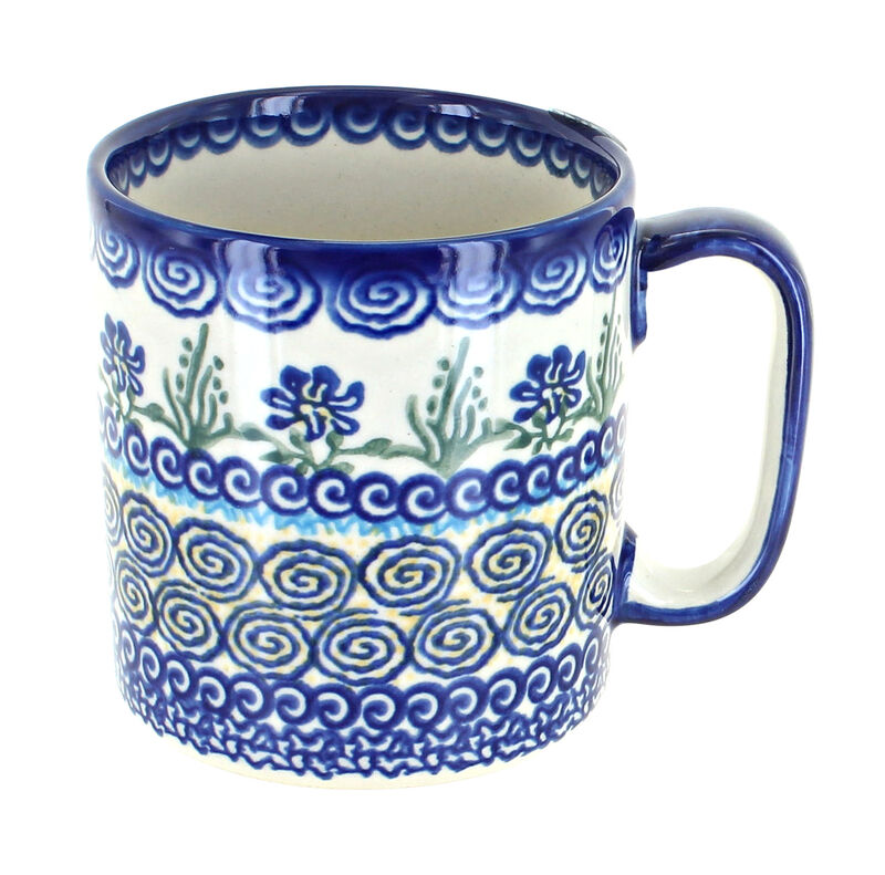 Blue Rose Polish Pottery Fairy Meadow Coffee Mug