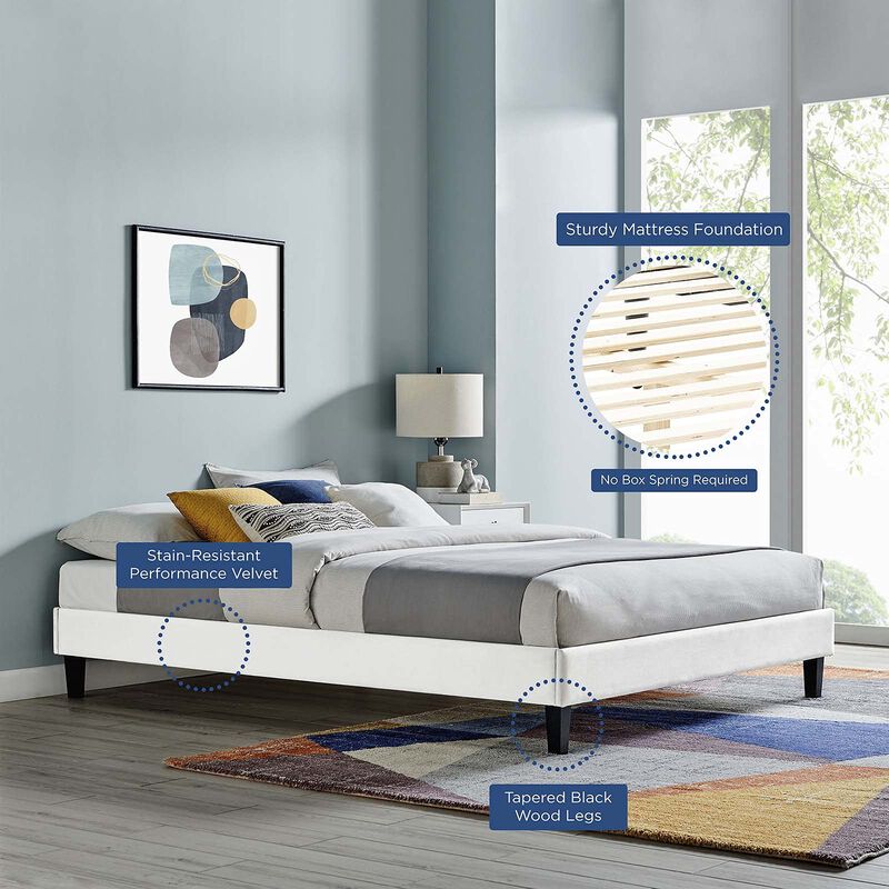 Modway Reign Platform, King, White image number 5