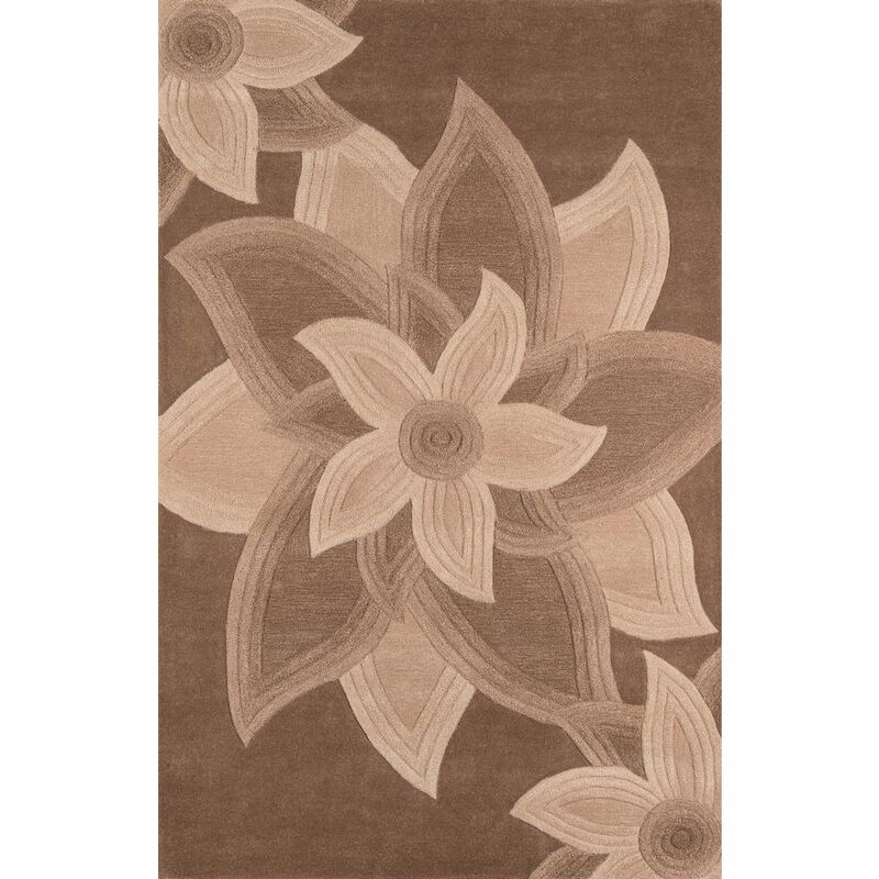 Momeni Transitional Rectangle Area Rug, Mocha, 8' X 10'