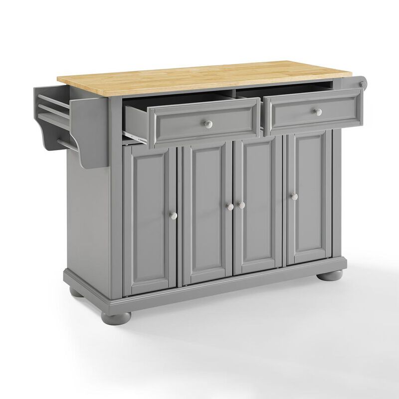 Crosley Furniture Alexandria Wood Top Kitchen Island/Cart