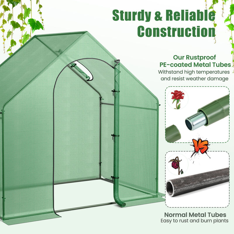 Portable Outdoor Warm House with PE Cover and Roll-up Zippered Door image number 8