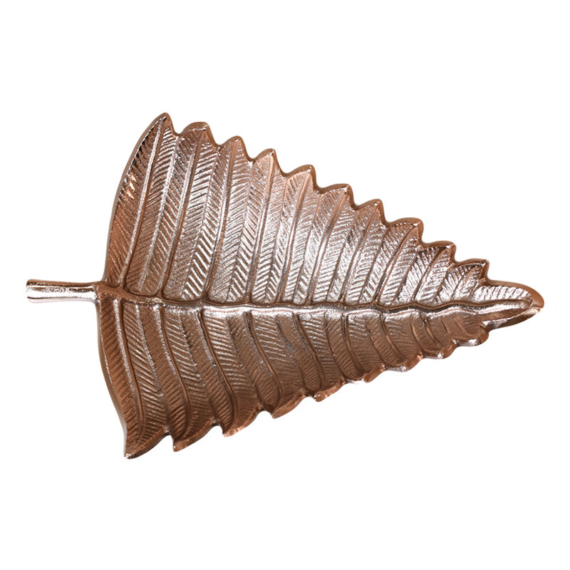 Handmade Decorative Bronze Color Coated 13.38 x 9.05 x 2.75  Inches Aluminium Tray 034AB BBH Home's