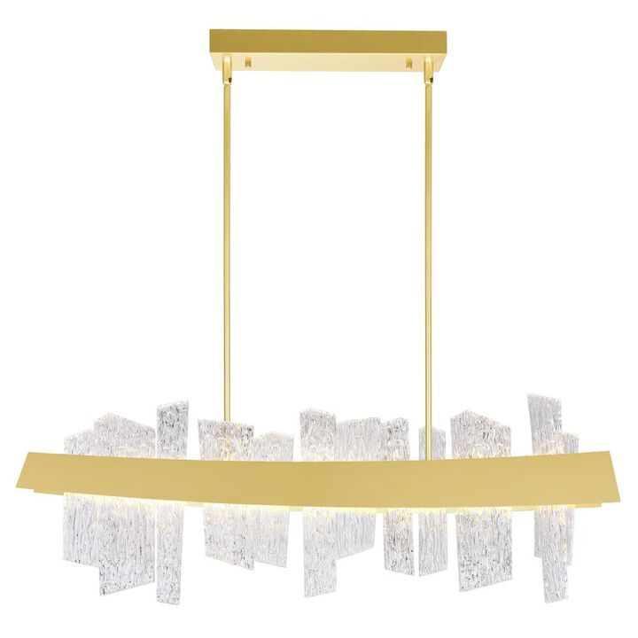 CWI Lighting Guadiana 39 in LED Satin Gold Chandelier