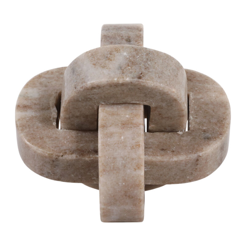 5" Onyx Marble Rounded Knot, Tan image number 3